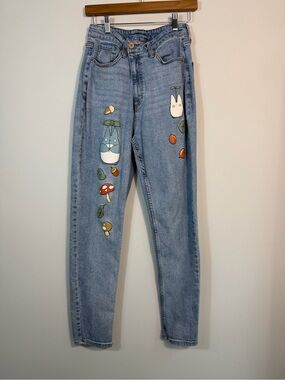 Ghibli My Neighbor Totoro High Rise Mom Jeans Size 7